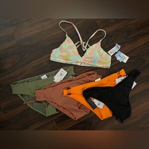 Roxy and Volcom swim bundle. 5 pieces. Size XXL
